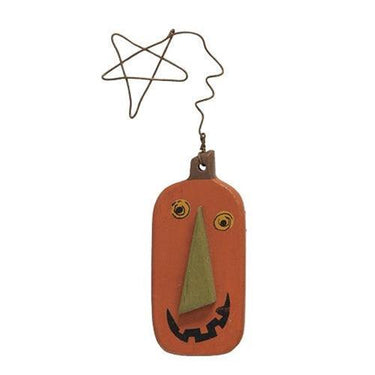3 Set Wire Star Primitive Jack O Lantern Ornaments - The Fox Decor